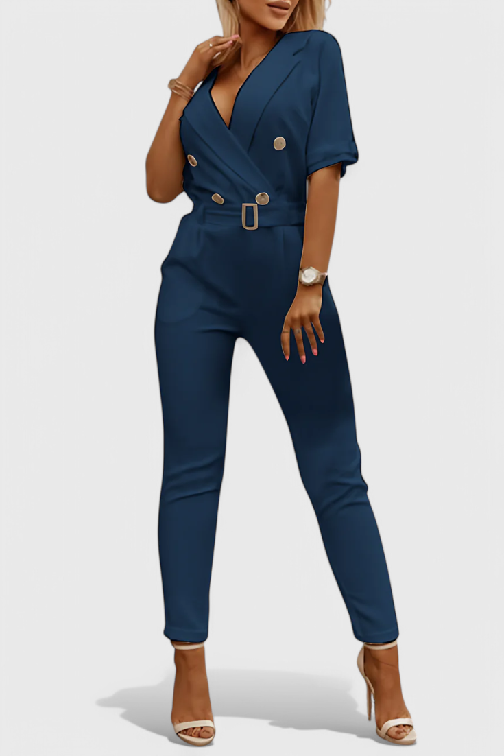 Jumpsuit "Frieda" – V-hals & Vloeiend