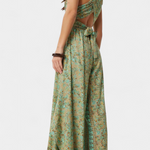 Jumpsuit "Rosemarie" – Groene Bloemenprint