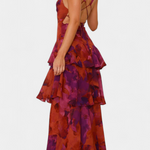 Chiffon Kleed "Nina" – Diepe V-Hals