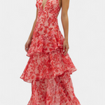 Chiffon Kleed "Nina" – Diepe V-Hals