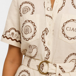 T-shirt Jumpsuit "Seashell" – Schelpdetail