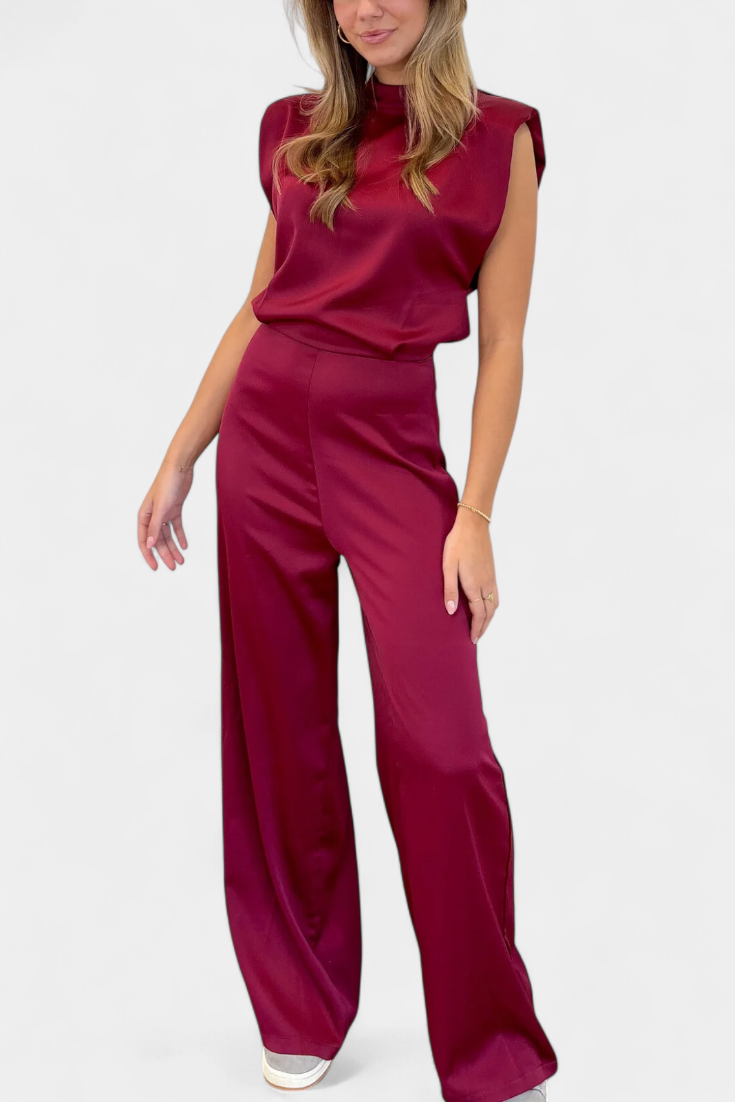 Rugloze Jumpsuit "Elke" – Vloeiende Snit
