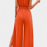 Asymmetrische Jumpsuit "Antonia" – Cut-Out & Strikmouw