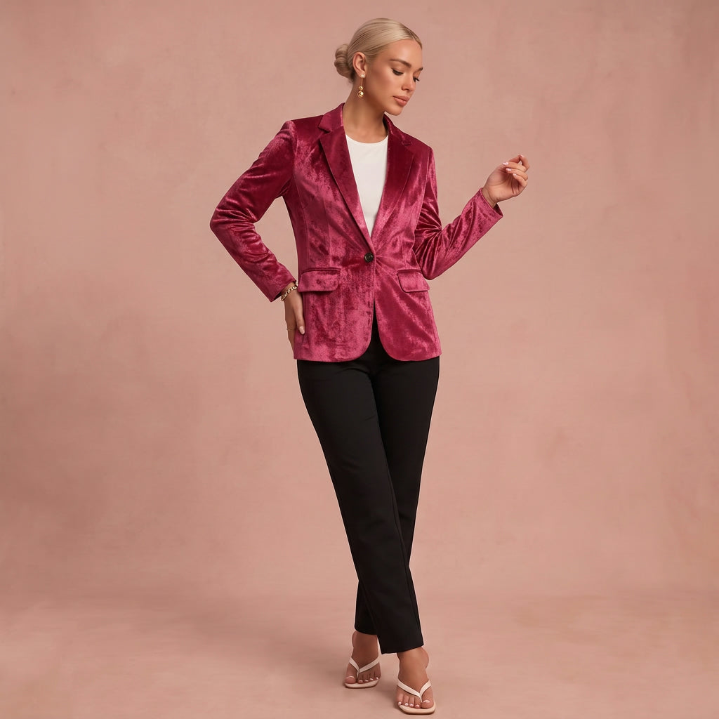 Manteau raffiné – Texture velours