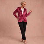 Manteau raffiné – Texture velours