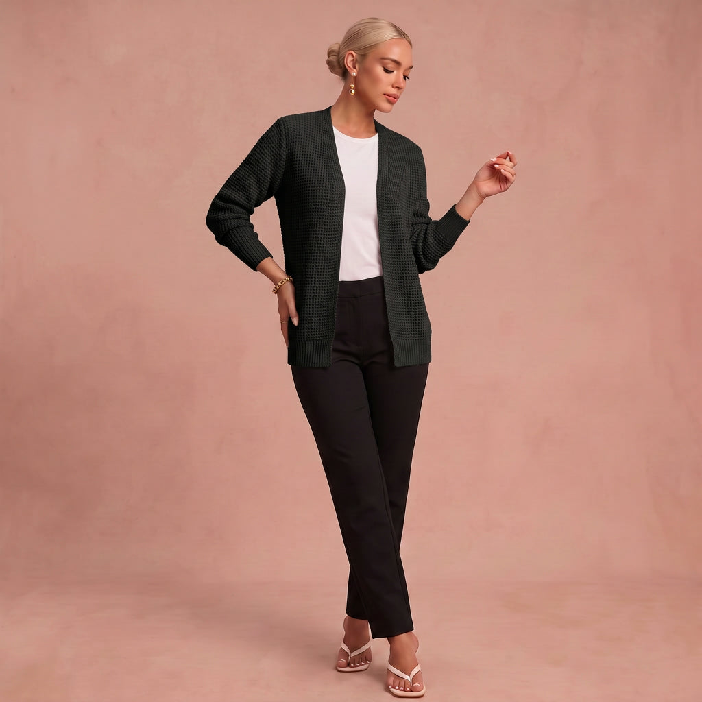 Cardigan "Anneliese" – Classique Mélange Cachemire