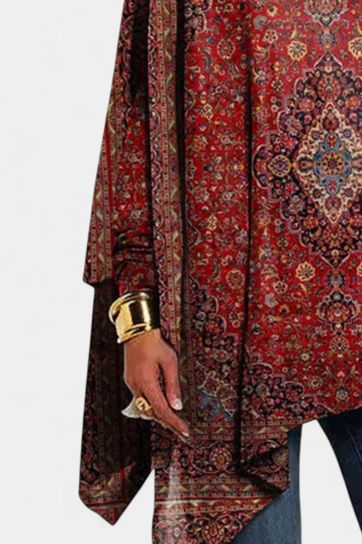 Trui "Andina" – Boothals in Rood