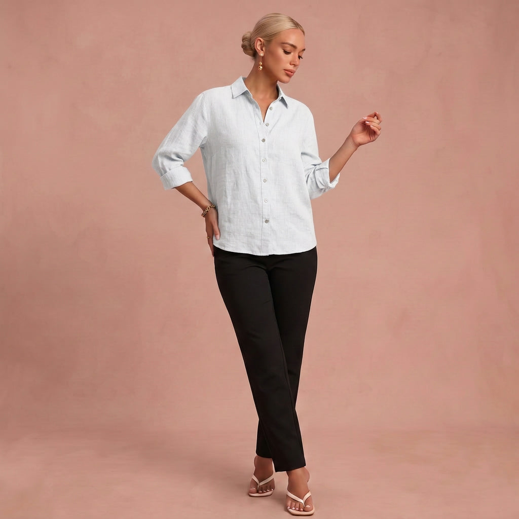Blouse "Paulina" – Elegant met Plooien