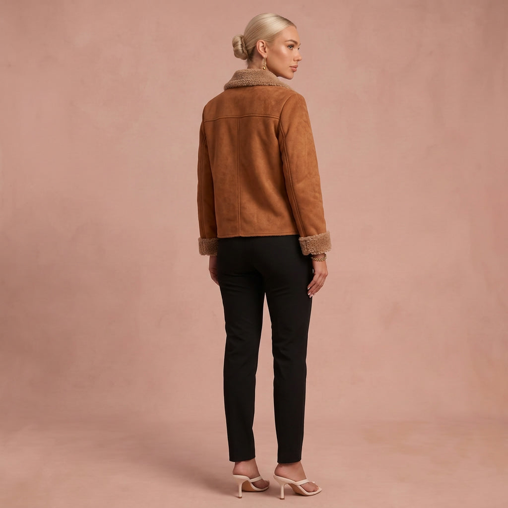 Bontmantel "Nora" – Met Knopen