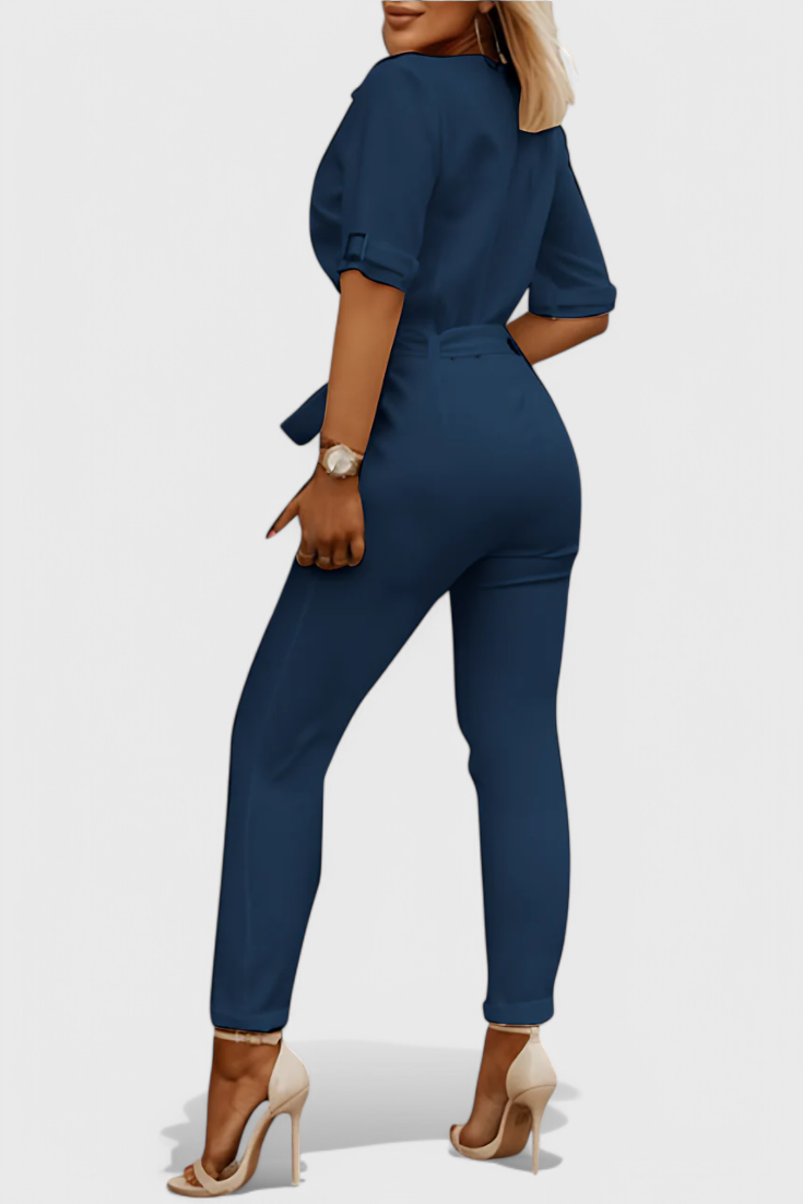 Jumpsuit "Frieda" – V-hals & Vloeiend