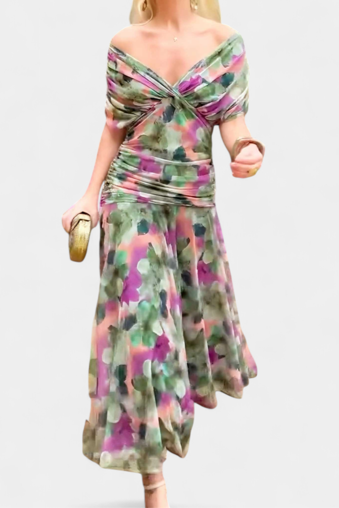 Lang Kleed "Vera" – Bloemenprint