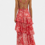 Chiffon Kleed "Nina" – Diepe V-Hals