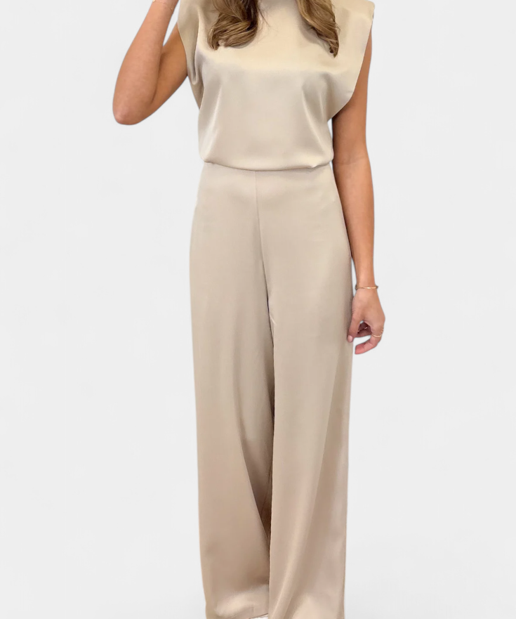 Rugloze Jumpsuit "Elke" – Vloeiende Snit