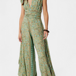 Jumpsuit "Rosemarie" – Groene Bloemenprint