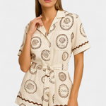 T-shirt Jumpsuit "Seashell" – Schelpdetail