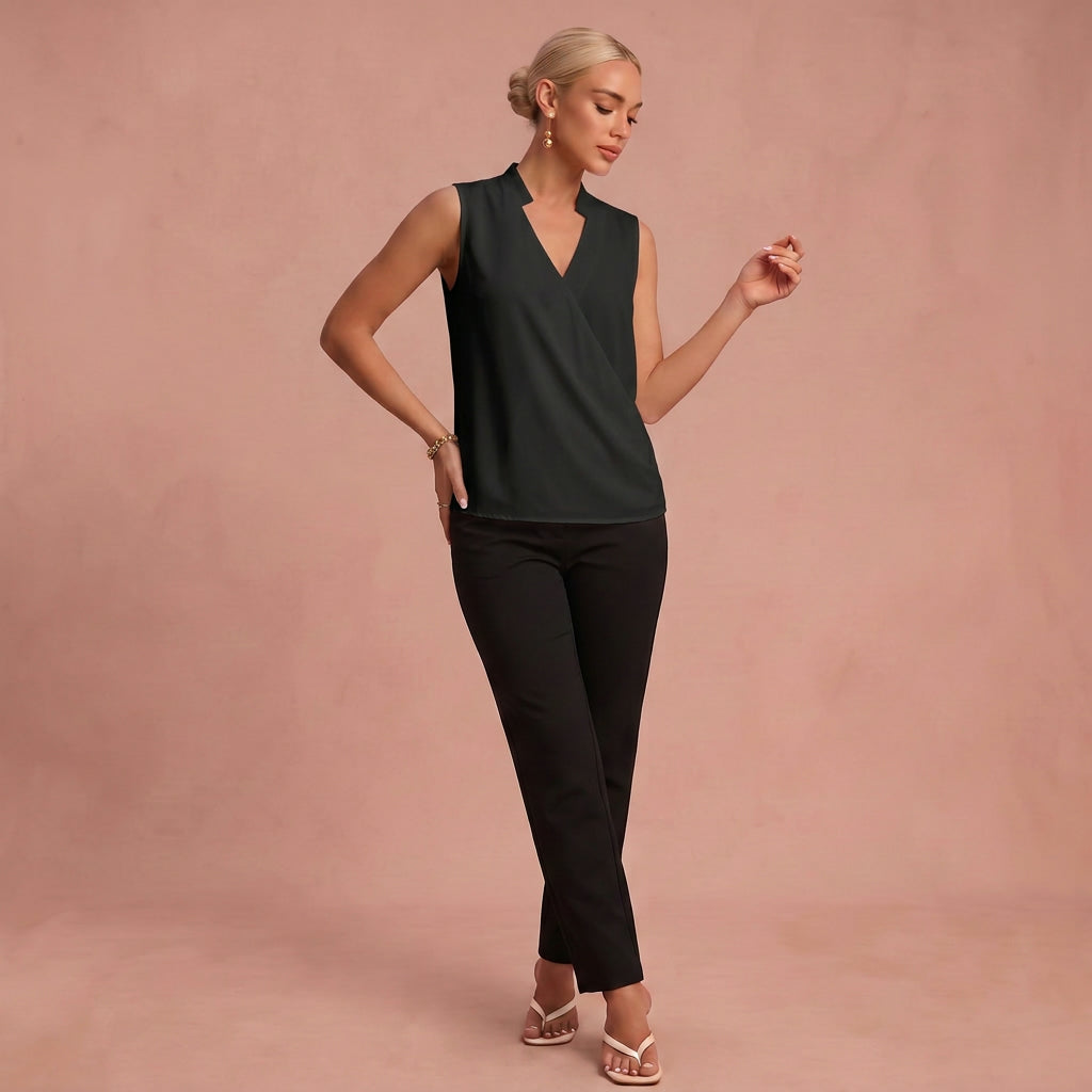Top d'Été "Rosa" – Doux à Col en V