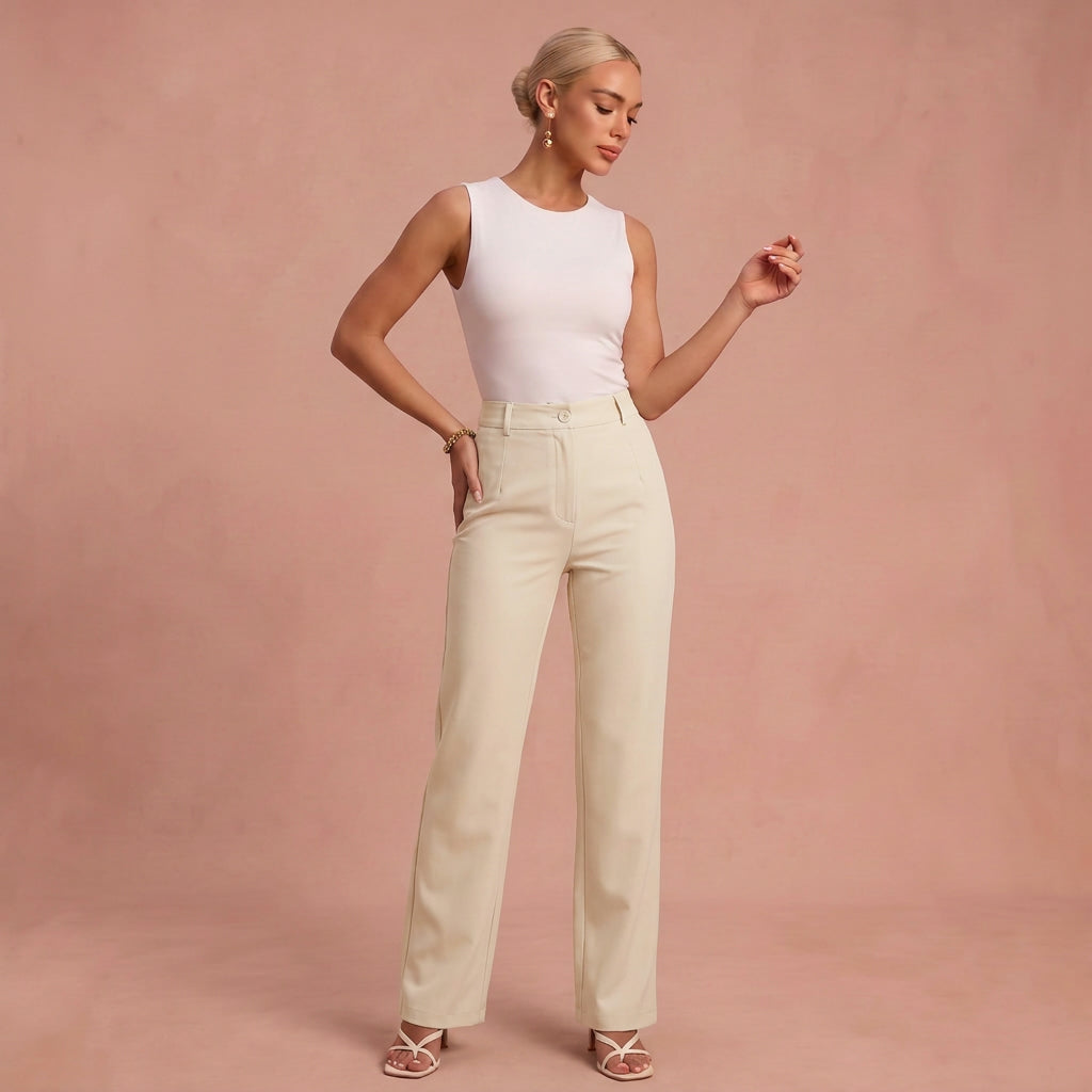 Pantalon moderne "Katrin" – Taille élastique