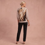 Sweat "Rosa Brisa" – Col zippé & imprimé abstrait
