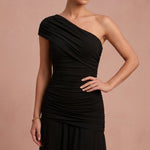 Robe longue "Sabine" – Noire ou orange