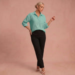 Blouse "Rosa" – Romantisch & Luchtig