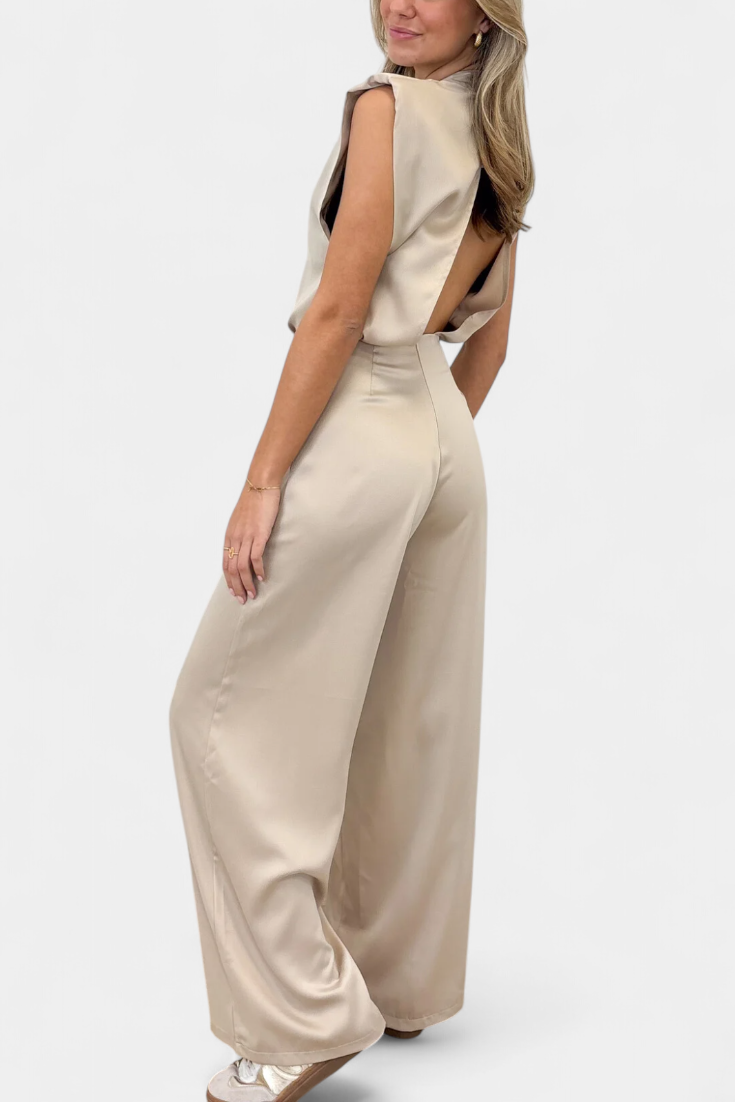 Rugloze Jumpsuit "Marie-Luise" – Vloeiend