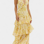 Chiffon Kleed "Nina" – Diepe V-Hals