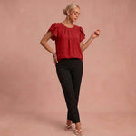 Blouse "Laura" – Plumetis Stippen