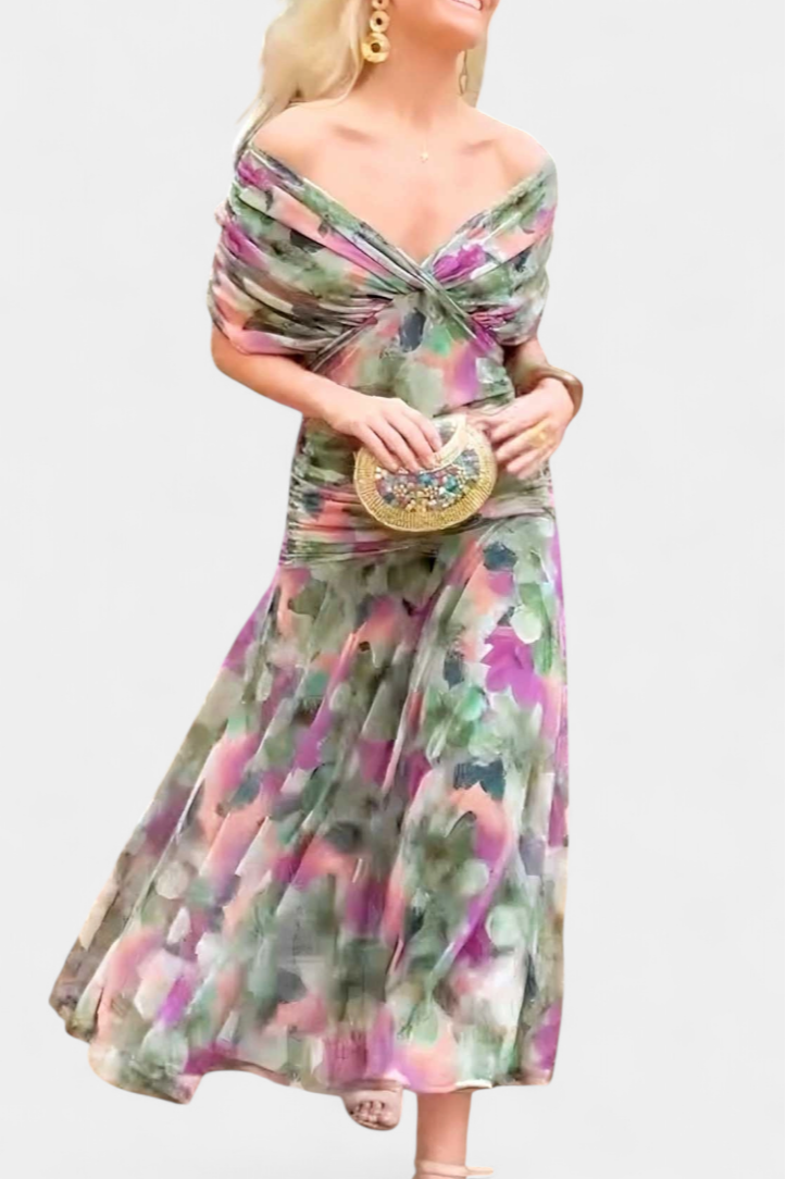 Lang Kleed "Vera" – Bloemenprint