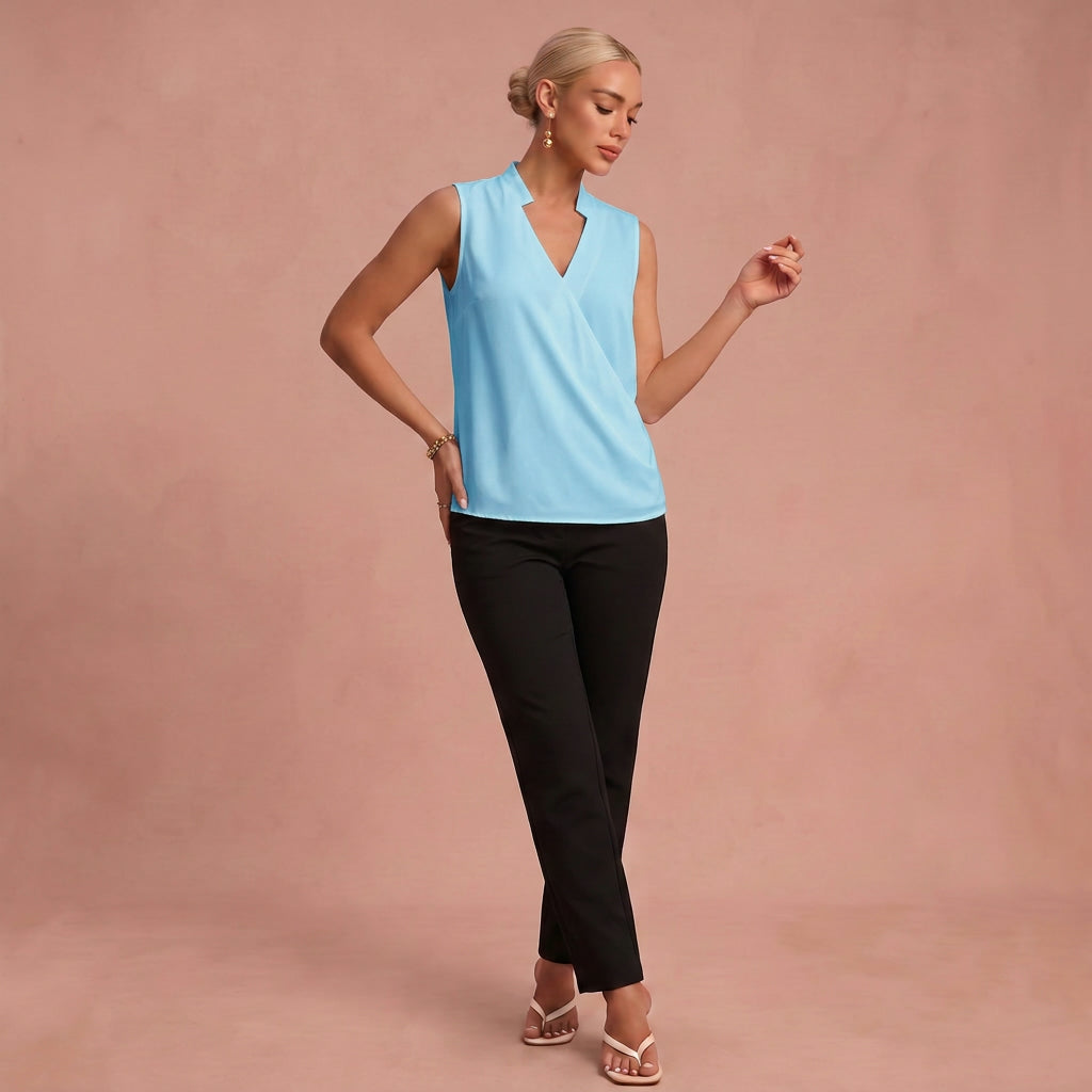 Top d'Été "Rosa" – Doux à Col en V