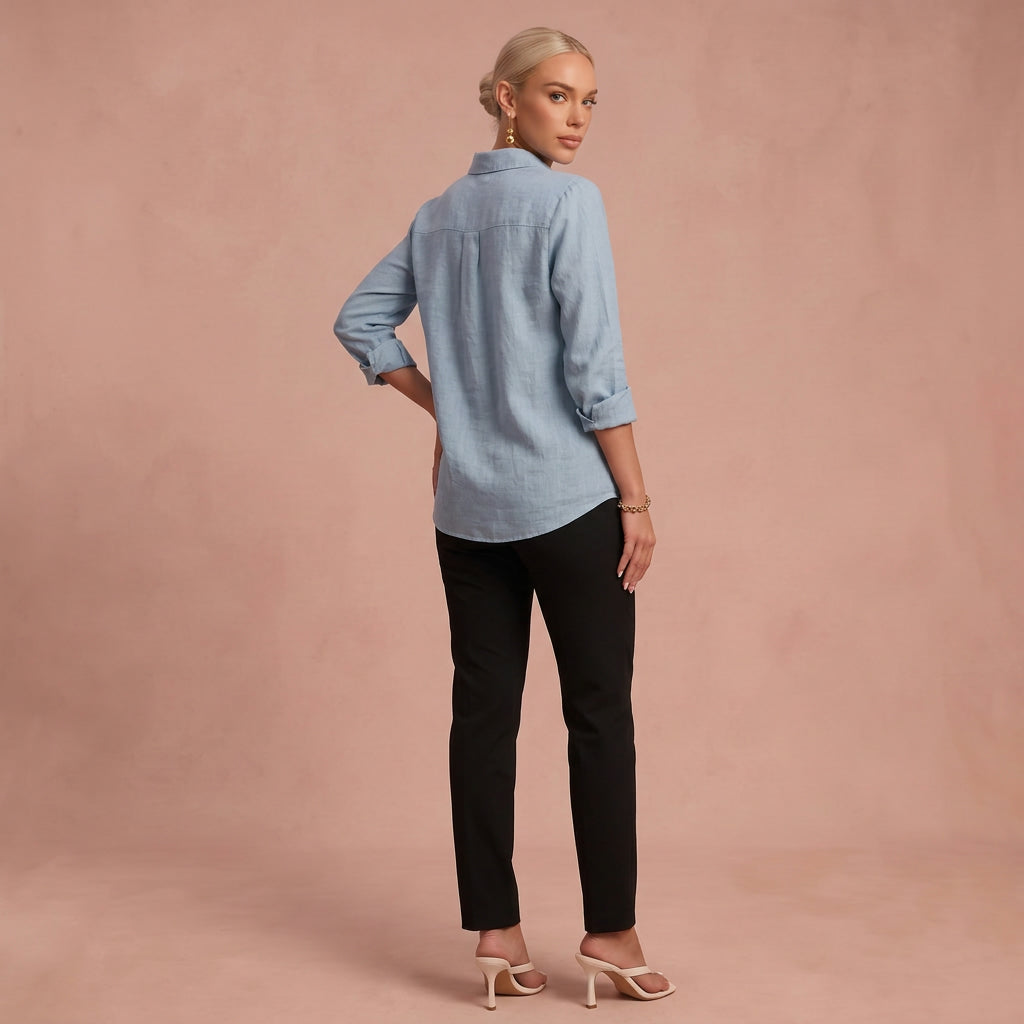 Blouse "Paulina" – Elegant met Plooien