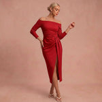 Off-Shoulder Kleed "Henriette" – Chic met Split