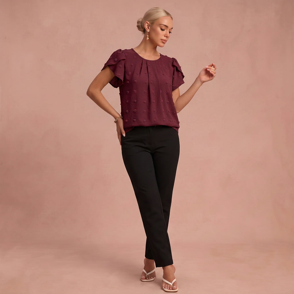 Blouse "Laura" – Plumetis Stippen