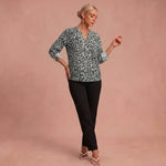 Blouse "Regina" – Luipaardprint
