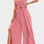 Asymmetrische Jumpsuit "Antonia" – Cut-Out & Strikmouw