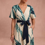 Robe longue "Liesl" – Imprimé aquarelle