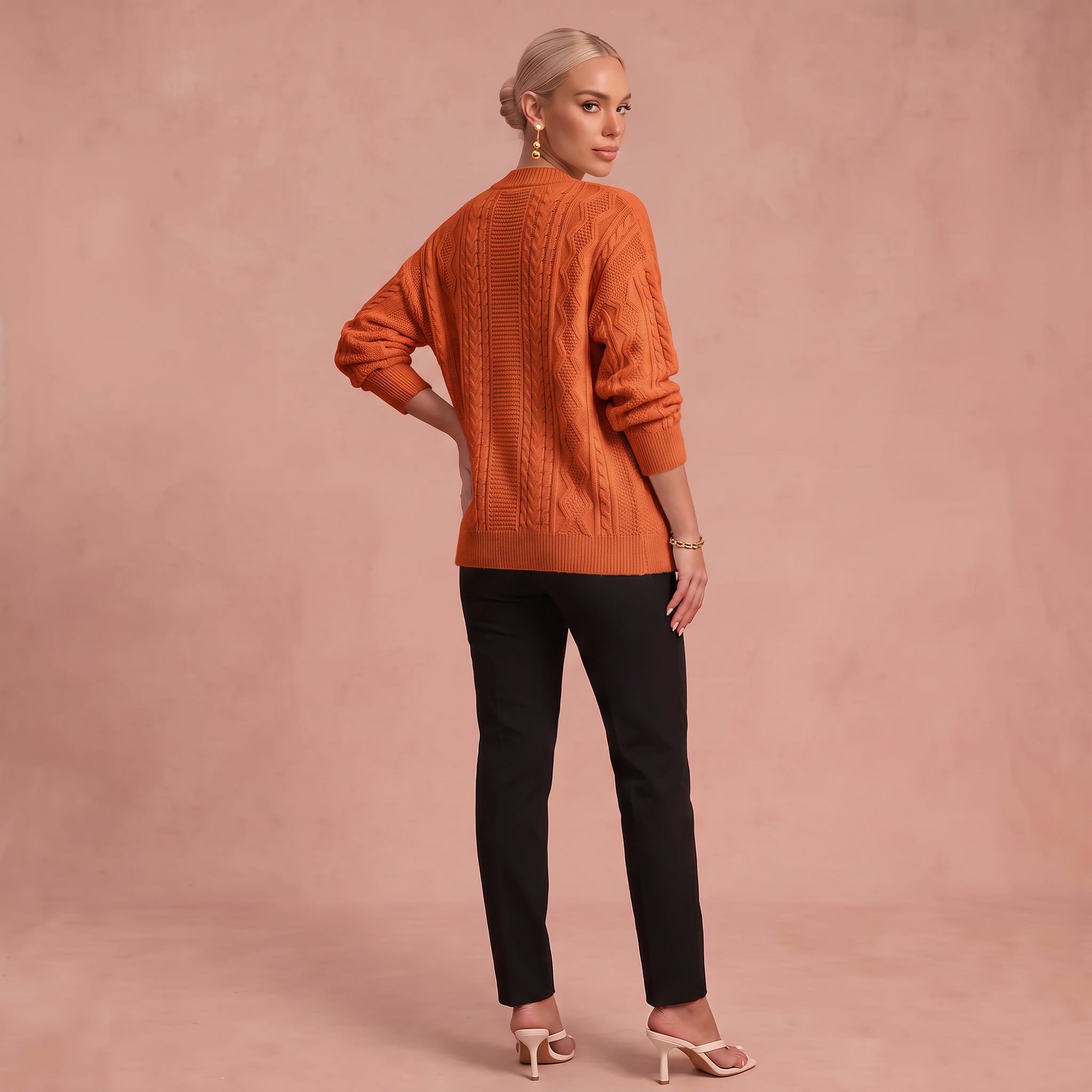 Gebreid Vest "Senta" – Kabelpatroon
