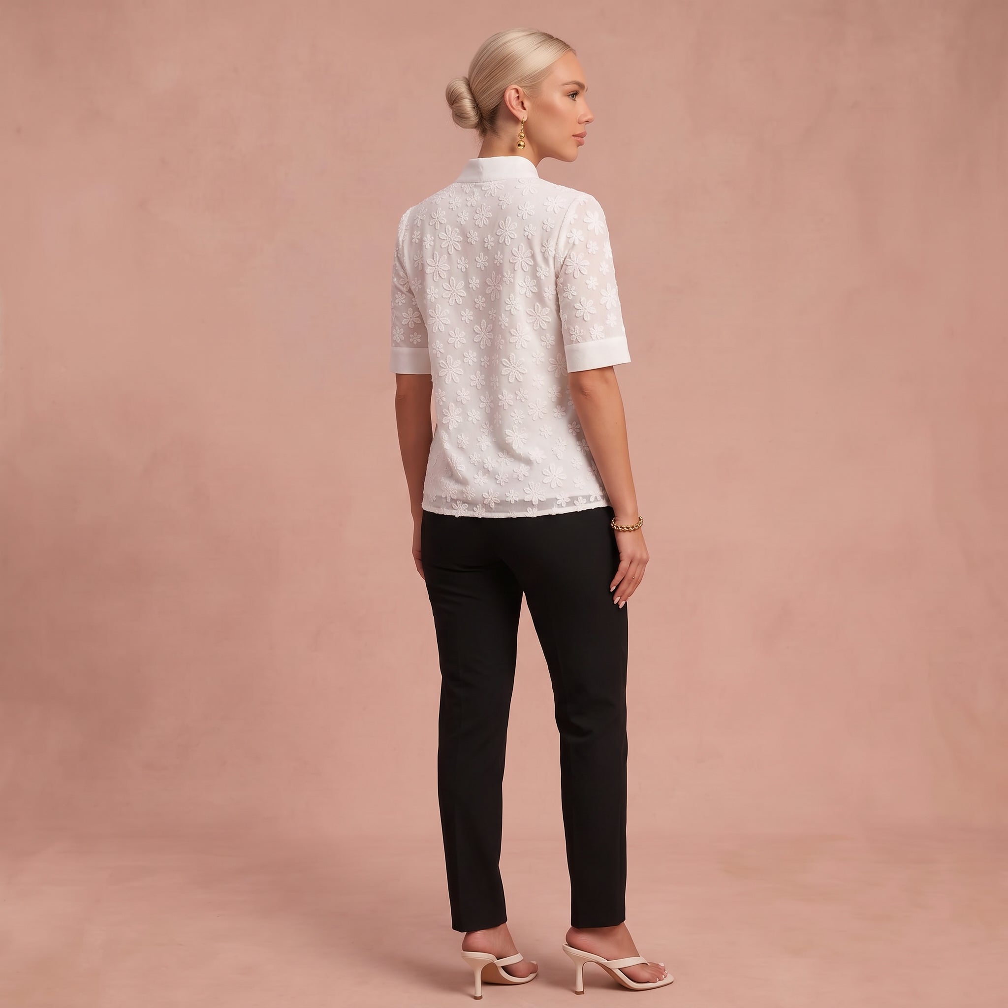 Blouse "Henriette" – Dentelle Blanche