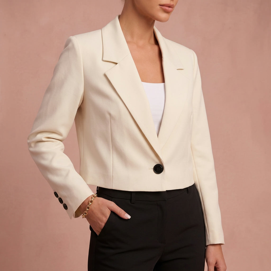 Blazer court – Élégant et minimaliste
