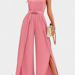Asymmetrische Jumpsuit "Antonia" – Cut-Out & Strikmouw