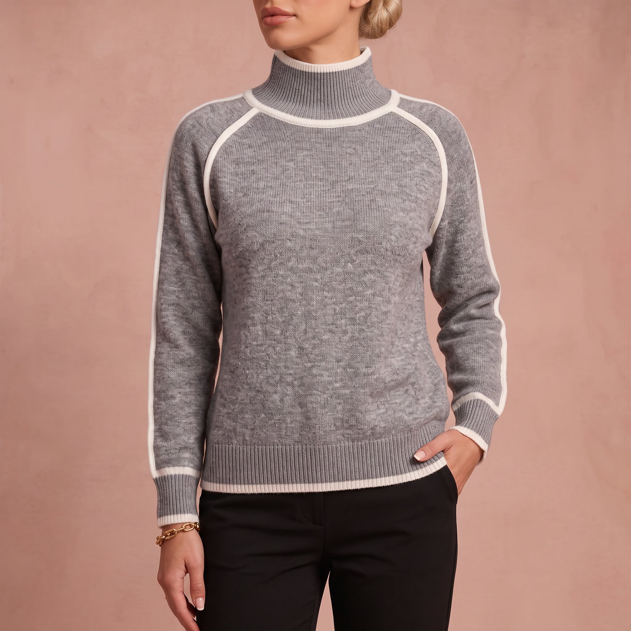 Trui "Edith" – Casual Hoge Kraag