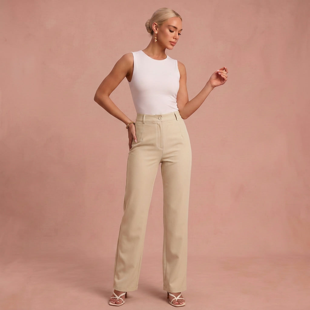 Pantalon moderne "Katrin" – Taille élastique