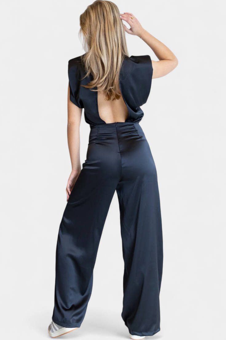 Rugloze Jumpsuit "Elke" – Vloeiende Snit