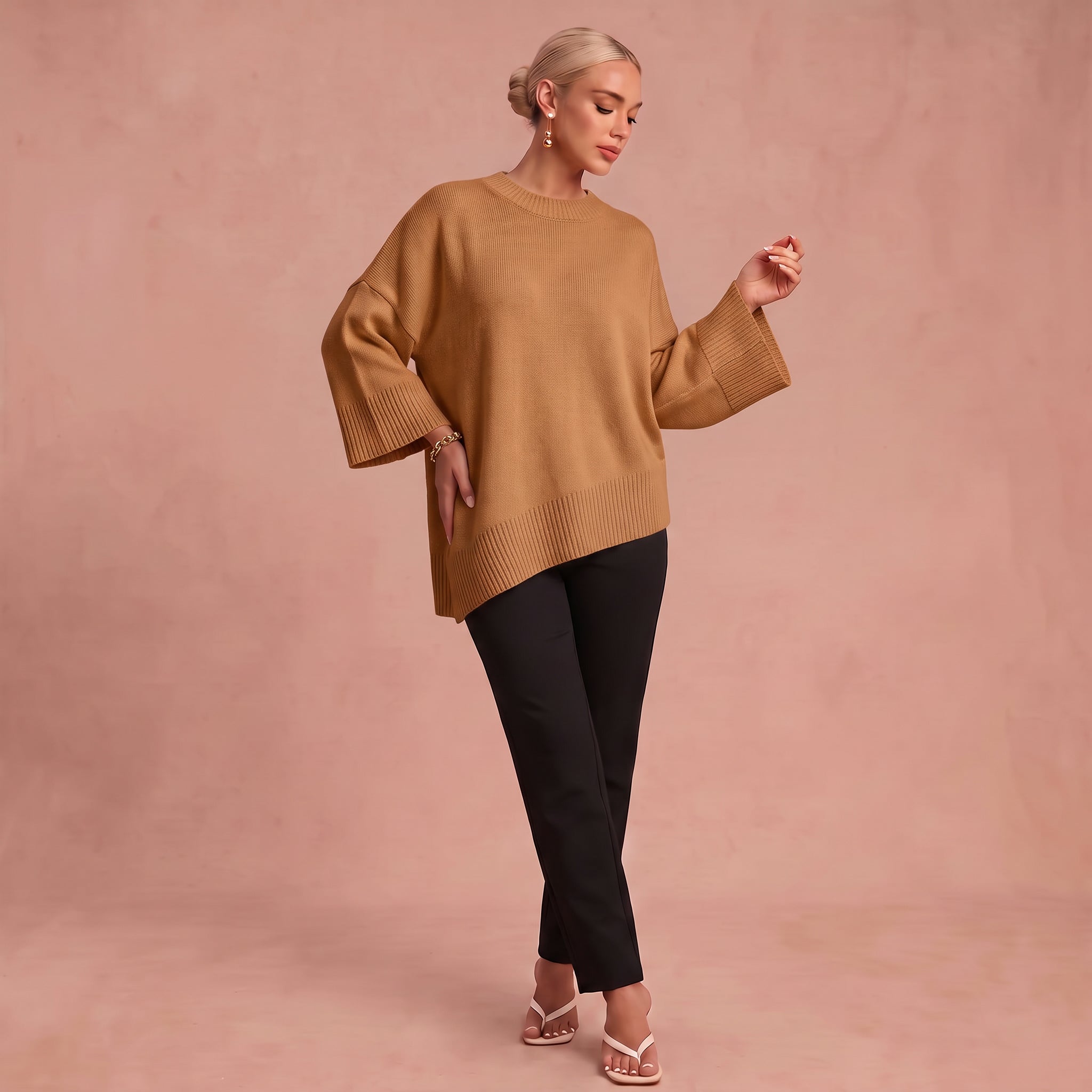 Pull Oversize "Essenz" – Laine Mélangée