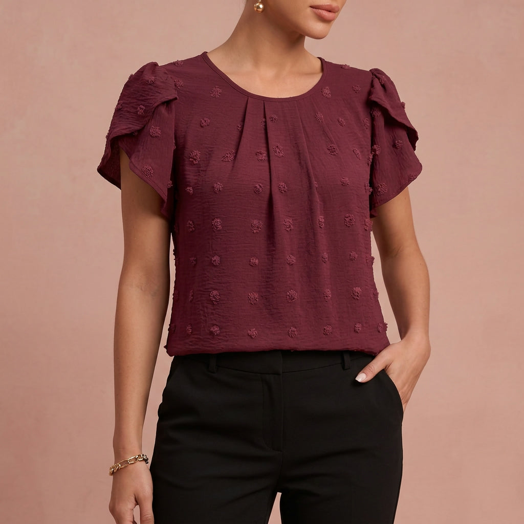 Blouse "Laura" – Plumetis Stippen