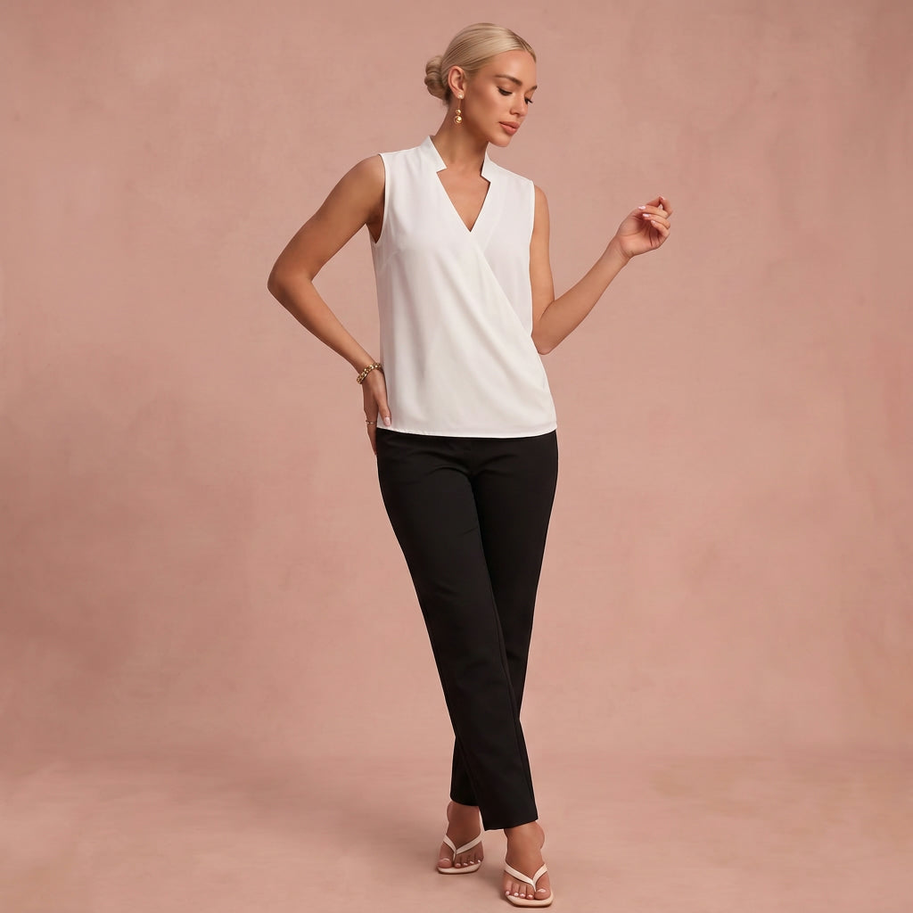 Top d'Été "Rosa" – Doux à Col en V