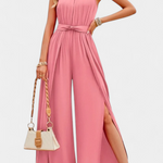 Asymmetrische Jumpsuit "Antonia" – Cut-Out & Strikmouw