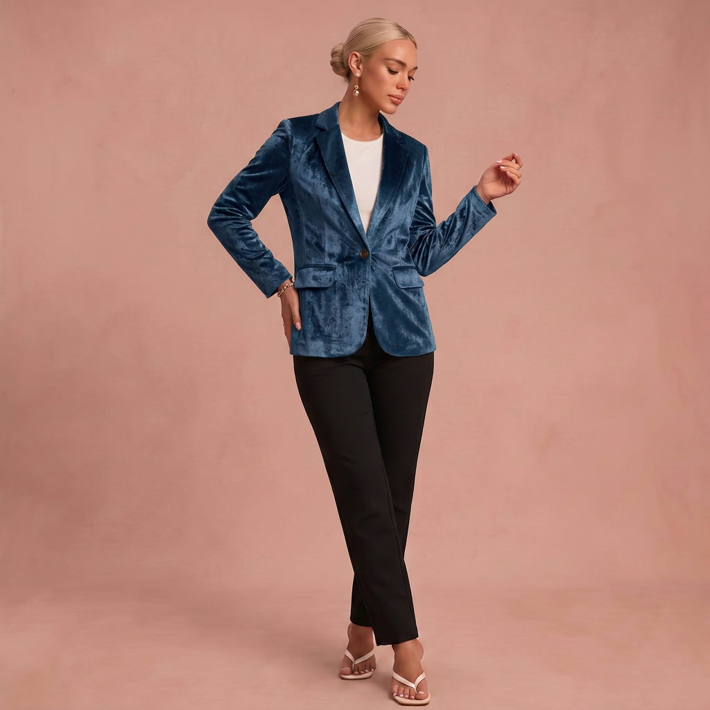 Manteau raffiné – Texture velours