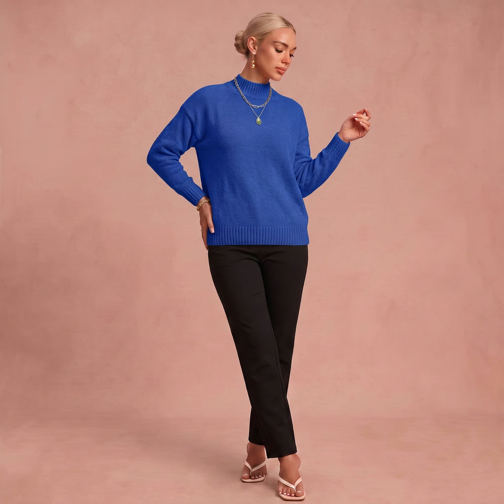 Pull "Christa" – Tricot douillet à col montant