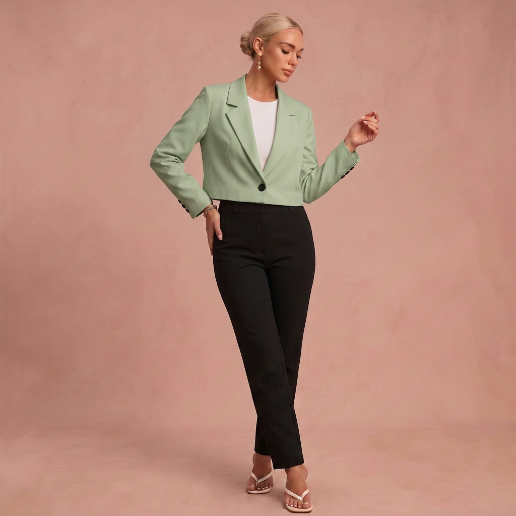 Blazer court – Élégant et minimaliste