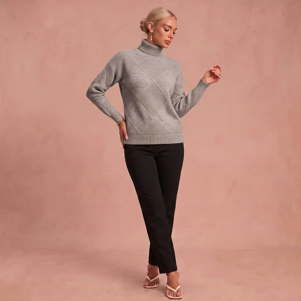Pull à Col Roulé "Melanie" – Confortable